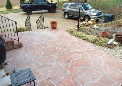 Hardscape Patio Before upclose top