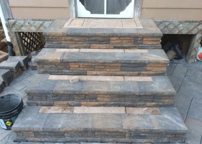 New patio steps front